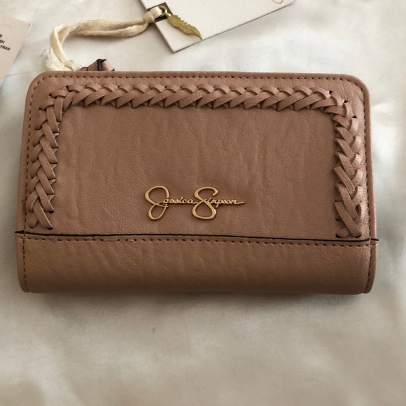 Jessica Simpson Jaclyn Medium Fran Faux Leather Wallet Color Powder Blush NWT - Picture 5 of 12